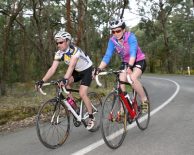 The descent can be tight as you're suddenly in shade as the speed picks up.