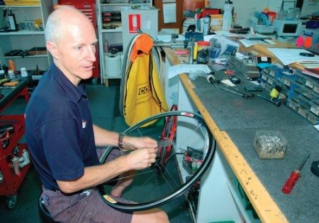 When building a wheel, it is important to keep your mind on the job or you may find you have to start again.