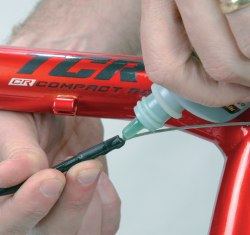 You can then slide the cable back and lube it as required