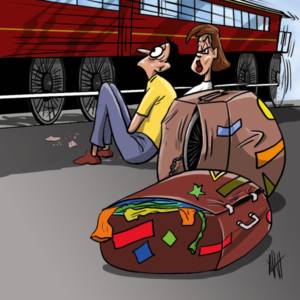 The wheel covers sit over the hubs and have a skewer that slides through your axles. These kept the wheels in place and prevented the wheels scratching the frame