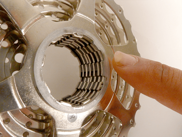 When putting on the new cassette look for the larger flange on the inside of your cluster and marry it up with the corresponding groove on the hub freewheel. You can do almost all of the lockring up by hand, just using the whip and spanner for the final section.