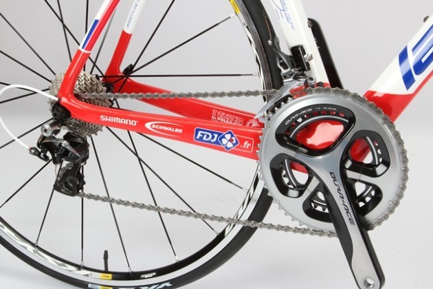 <p>Upspec components (Dura-Ace cranks and rear derailleur) are used with discretion giving you the most bang for your buck.</p>