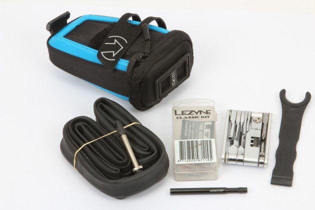 Like any good boy scout (or guide) it pays to be prepared. Saddle bags may be uncool in the pro-peloton but you’ll appreciate that these essentials are always with you on every ride. Set yourself up with a tube, puncture repair kit (in case you get more than one flat), tyre levers, a compact tool and always carry a pump. You may get by with a Co2 inflator but you’ll be stuck if you puncture again. Also consider carrying a bit of money (never know when you’ll bonk) and a valve extender if you’ve got deep rims (just in case you need to borrow an inner tube).