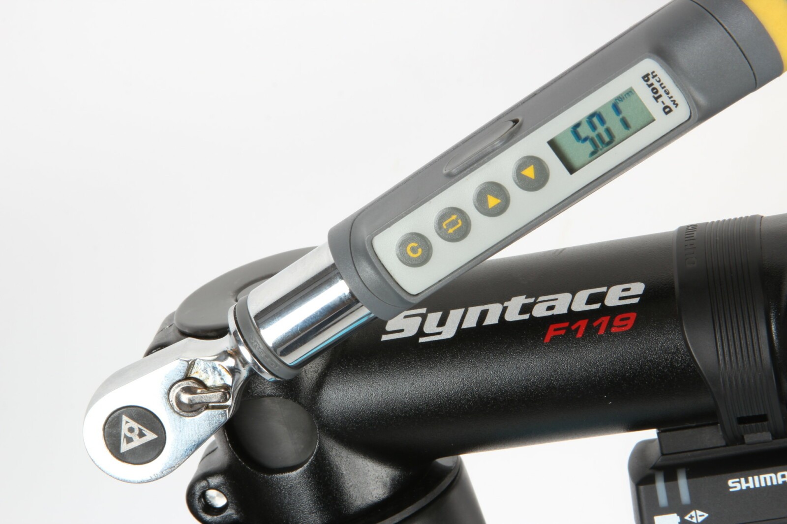 With modern lightweight components, it’s really important to tighten any bolts to the correct torque rating. Investing in a torque wrench can make the difference between finishing at the caffe and snapping a handlebar because the stem was over-tightened!