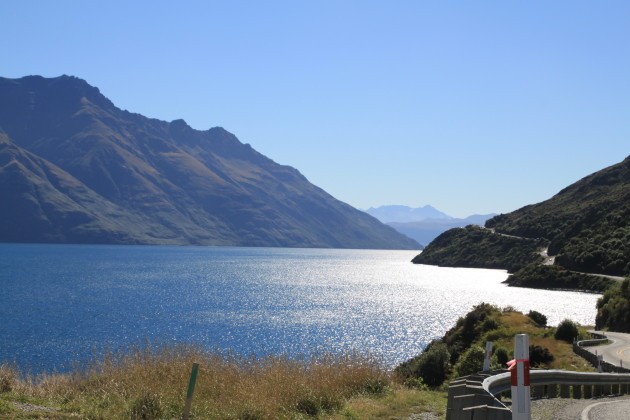 Day one turned into a gorgeous afternoon riding along the banks of Lake Wakatipu towards Queenstown