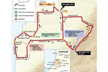 The mountains classification leader Sergio Luis Henao of Team Sky in the Subaru polka dot jersey. Photo by Sirotti.