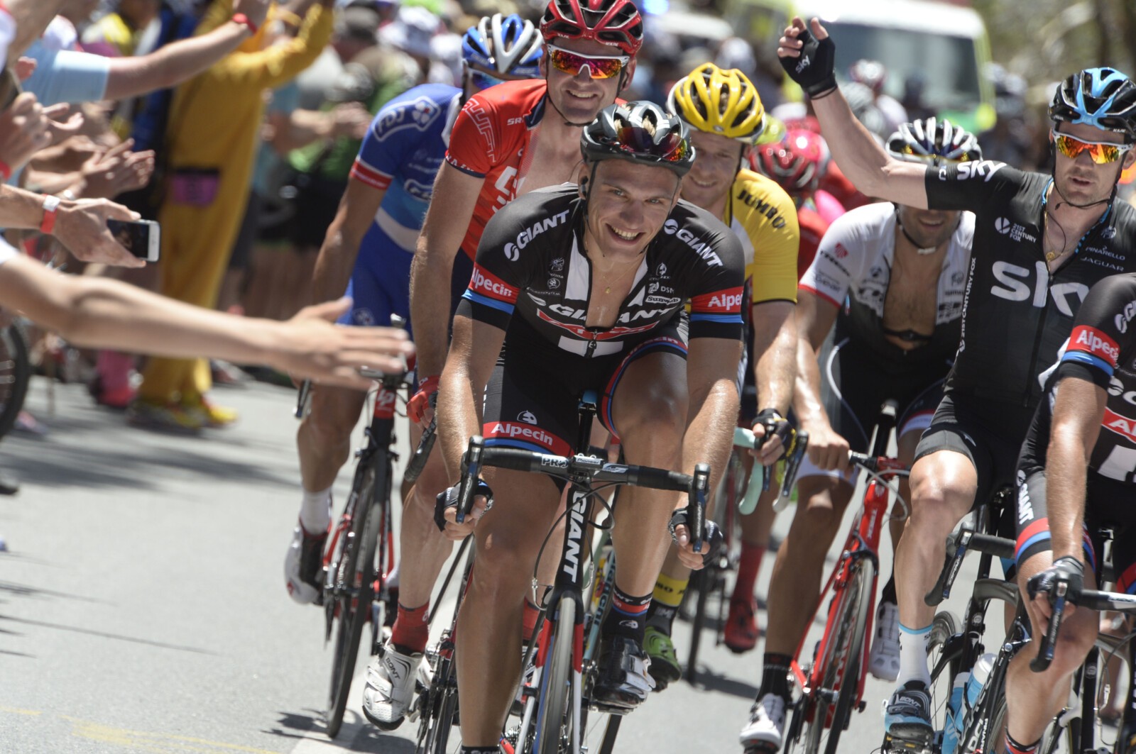 Michael Rogers at last years Santos Tour Down Under, this year he was unable to attend due to a heart defect. Photo by Sirotti.