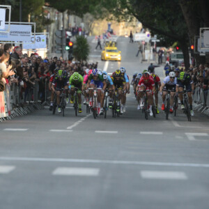 The finish of the Tour du Haut where FDJ rider Arthur Vichot was victorious. Photo by Sirotti.