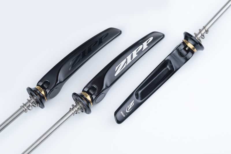 The Zipp quick release skewers involved in the SRAM safety recall are this shape and feature no identifiable mark on the rear center of the skewer.