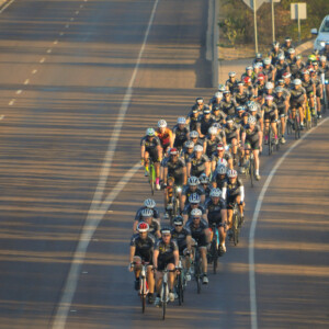 Reaching new heights, the Top End Gran Fondo was launched earlier this month by literally launching a $25,000 Pinarella into the sky.