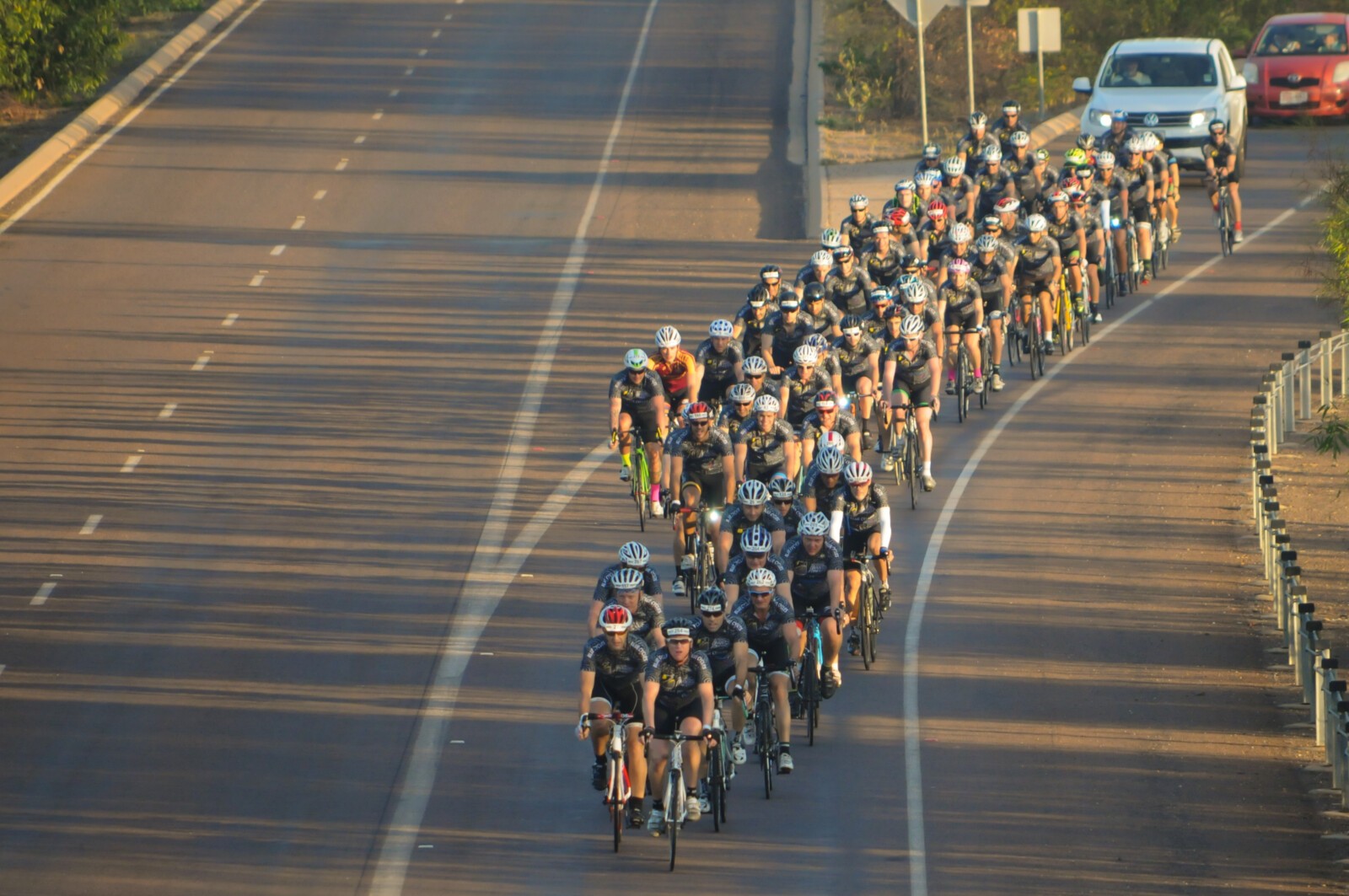 Reaching new heights, the Top End Gran Fondo was launched earlier this month by literally launching a $25,000 Pinarella into the sky.