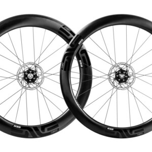 The ENVE 7.8 clincher with its stable SES curvature offering better handling in variable wind conditions.