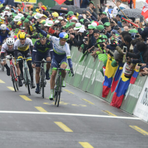 Nicole Moerig at the Tour de Yorkshire with her Team at Podium Ambition Pro Cycling.