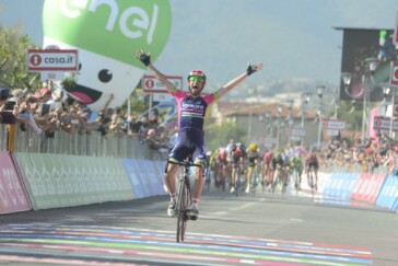 A Map of Stage 5 at the Giro.