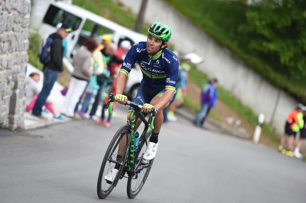 Michael Matthews on the final climb of the day in Carì. Photo by Sirotti