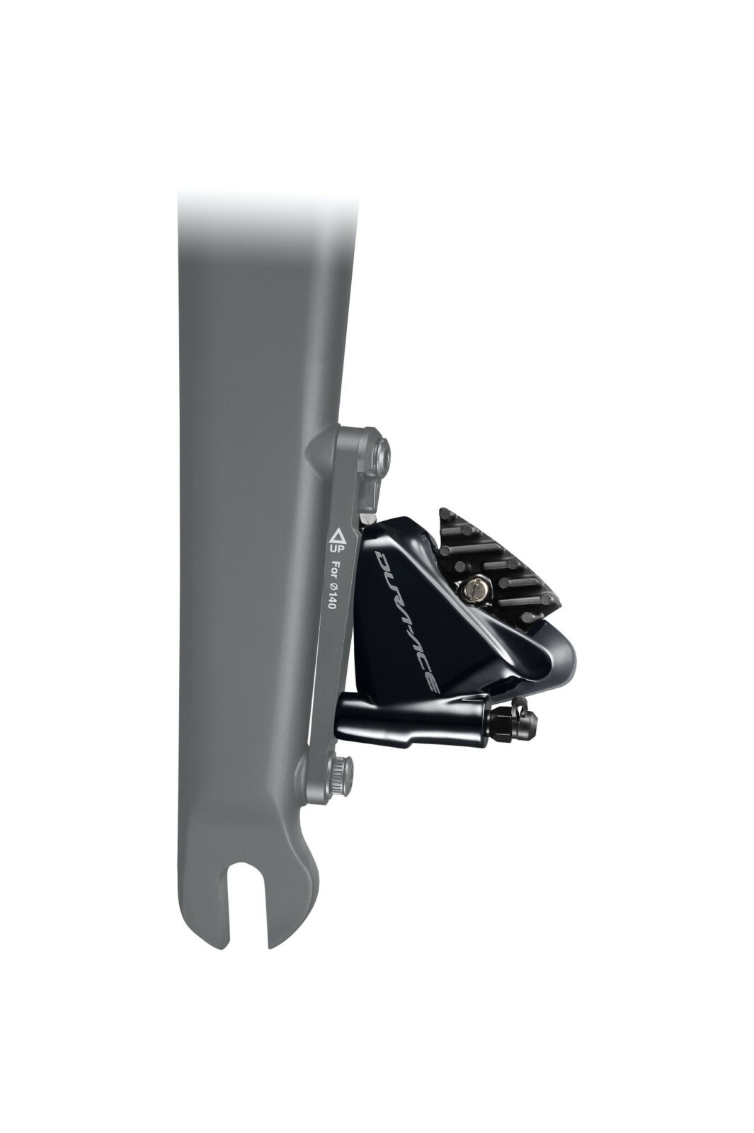 Flat mount front disc caliper