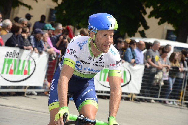 Svein Tuft at the Giro d'Italia this year. Tuft is the team captain for the Tour of Poland and will hope for success on the final stage which is a 25km time trial. Photo by Sirotti