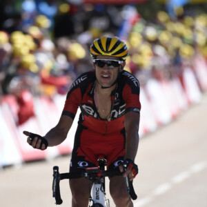 Peter Sagan awaits results after a photo finish at Stage 16 at le Tour.
