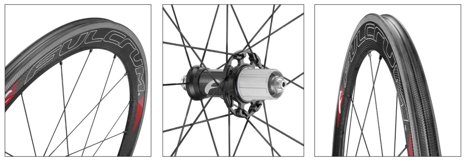 The specifications of the Fulcrum SPEED 40T and 55T carbon fibre wheelsets.
