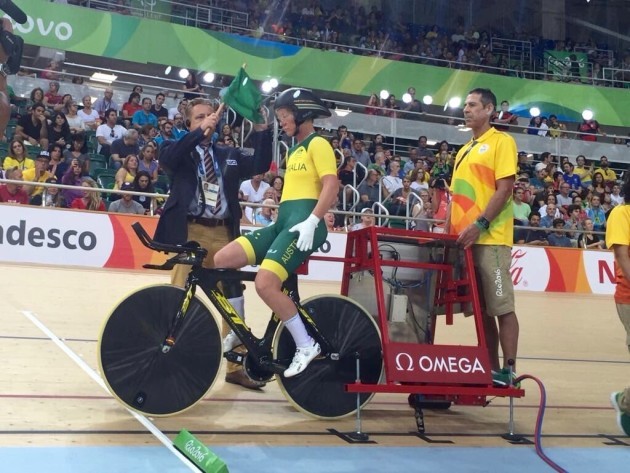 Sue Powell prepares for the 3000m track event in Rio. Image Australian Paralympic Committee.