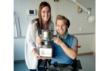 Sam Willoughby remains positive as his rehabilitation continues in the US. Image: Supplied.