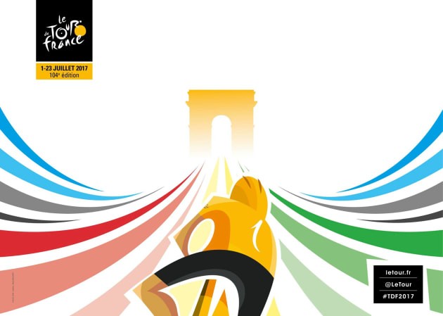 Alexis Boulivet, a 20-year-old, conceptual arts student, designed the 2017 TDF poster and won 5 000 euros for his efforts.
