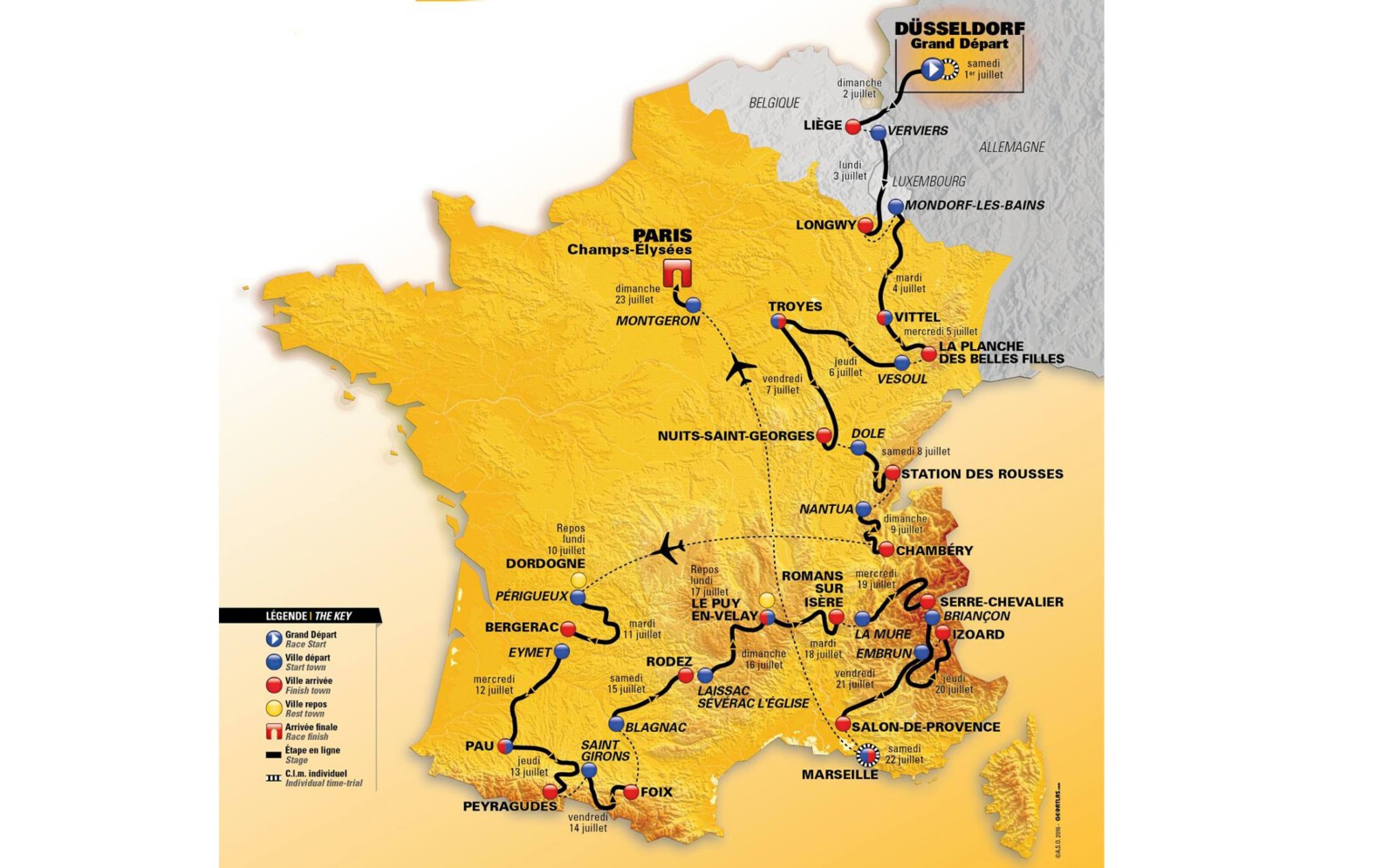 Alexis Boulivet, a 20-year-old, conceptual arts student, designed the 2017 TDF poster and won 5 000 euros for his efforts.