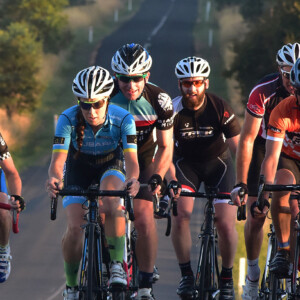 Riders enjoy quiet country roads between Blayney and Bathurst as they train for the B2B event. Image: Nat Bromhead.