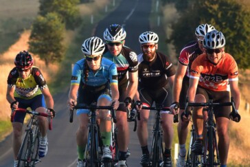 Riders enjoy quiet country roads between Blayney and Bathurst as they train for the B2B event. Image: Nat Bromhead.