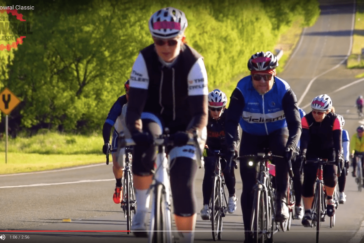 Riders enjoy quiet country roads between Blayney and Bathurst as they train for the B2B event. Image: Nat Bromhead.