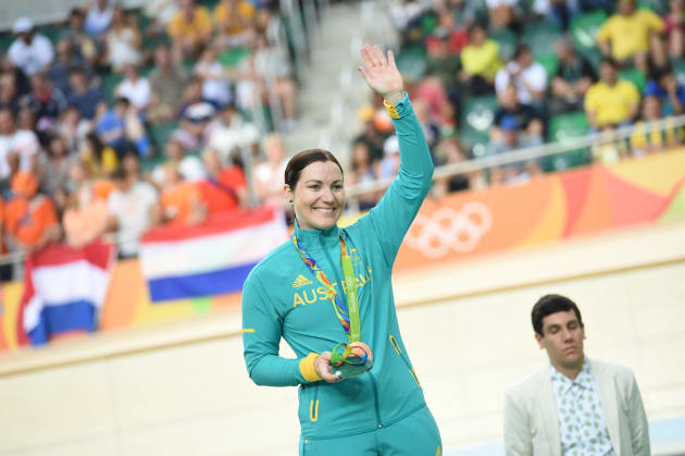 Anna Meares wins Bronze at the 2016 Rio Olympics. Image: Sirotti.