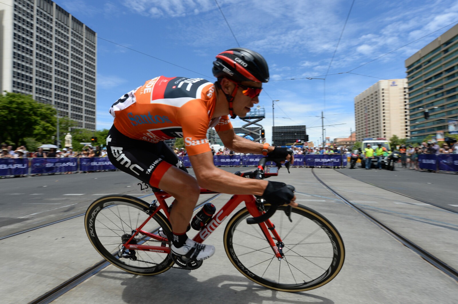 The signs were strong early in the season with Richie Porte blitzing the field to win the 2017 Tour Down Under. Image: Sirotti.