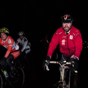 Despite ice, snow and even frost on his beard, Jens Voigt completed the 8848m Everest Challenge in Berlin overnight. Image: Jens Voigt Facebook.