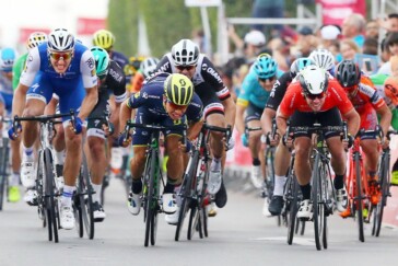 German powerhouse Marcel Kittel enjoys his first WorldTour win of 2017. Image: VelonCC