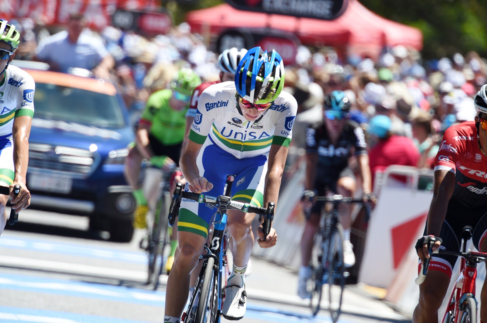 Jai Hindley at the team's presentation prior to Stage 1 of the 2017 Tour Down Under. Image: Sirotti