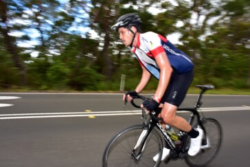A rider hits the start of the challenging Jamberoo Mountain climb during the 2016 145Classic. Image: Nat Bromhead