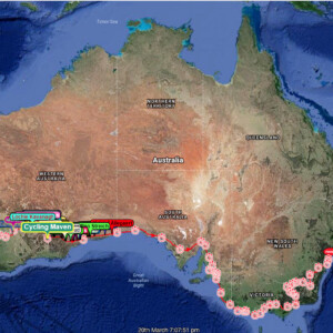 Paul Ardill spent Sunday night in a public toilet alongside the highway. Image: Paul Ardill.