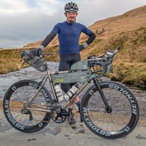 World renowned endurance cyclist Mike Hall's set up for the Indian Pacific Wheel Race which starts in Fremantle on Saturday. Image:Mike Hall / KinesisUK.