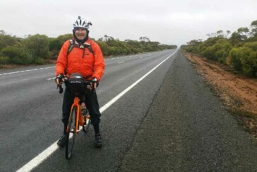 Kerwyn's bike of choice was a disk-equipped 2017 Specialized Roubaix. Image: Supplied.