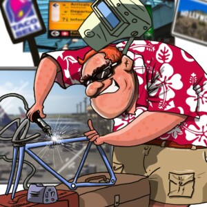 Juliana Buhring on Day 1 of the Indian Pacific Wheel Race as riders left Fremantle. Image Werner F / IPWR.