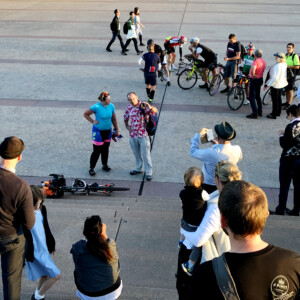 Michael Crutch, Rupert Guinness, Christie Hamilton, Ban Cadby & Lochie Kavanagh at the Sydney Opera House. Image: Nat Bromhead