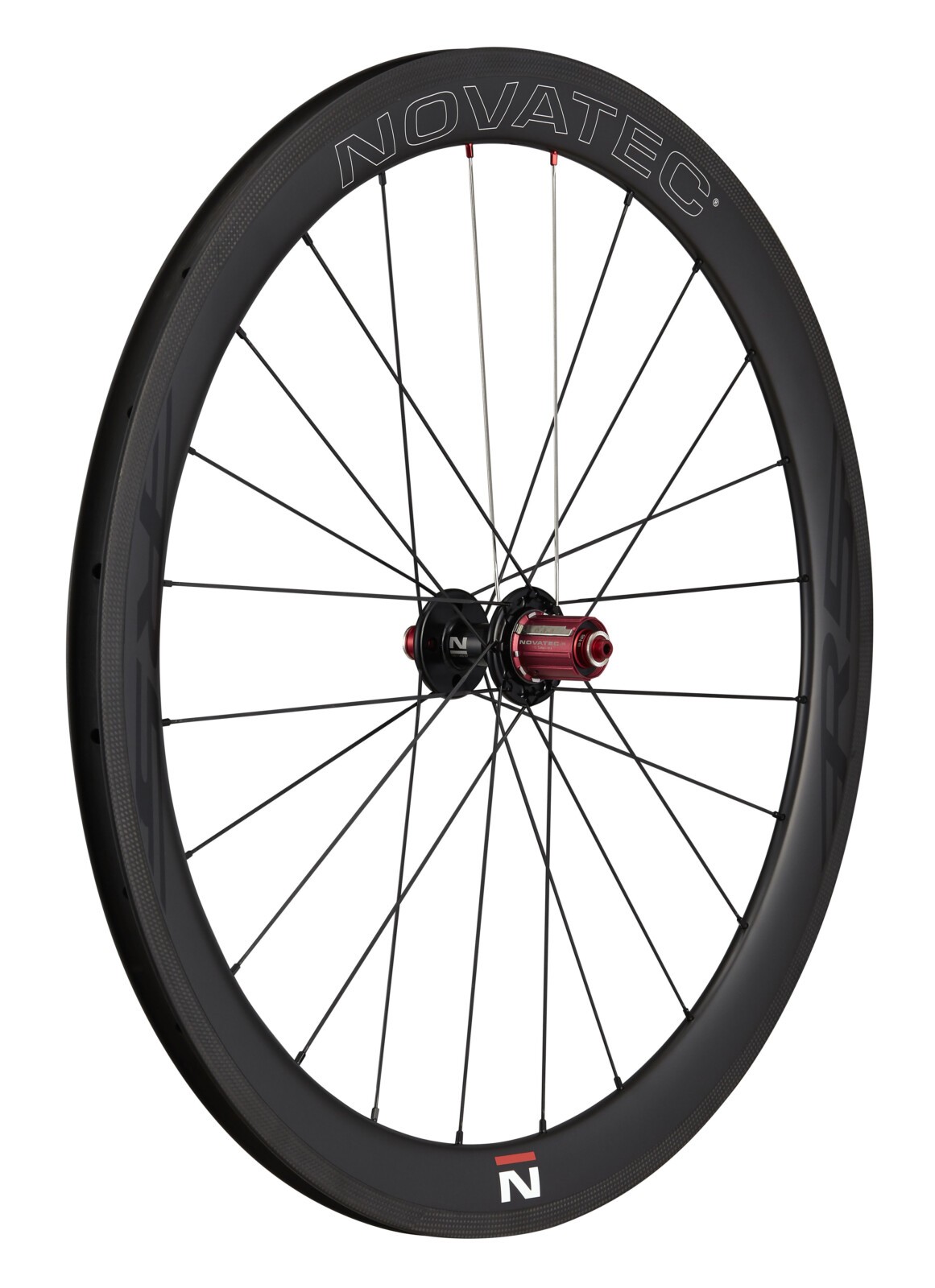 thumbnail image 2 of 50mm Carbon Clincher Wheelset – 700C Road Bike, Novatec Hubs, UD Matt Finish, 25mm 2 of 3