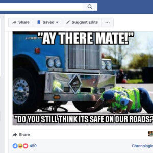 One of the images posted to the Facebook page 'Brisbane And Cyclists'.