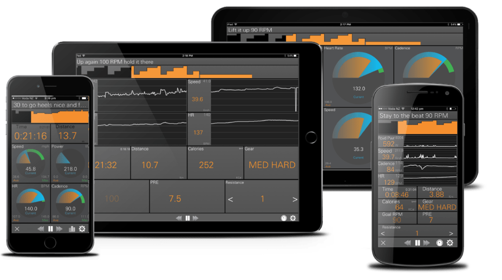 One of the innovative features of the WhisperDrive Smart trainer is a USB outlet - power your device as you pedal!