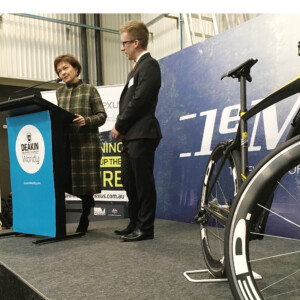 Greg LeMond after winning the Tour de France in 1990. Image: Sirotti.