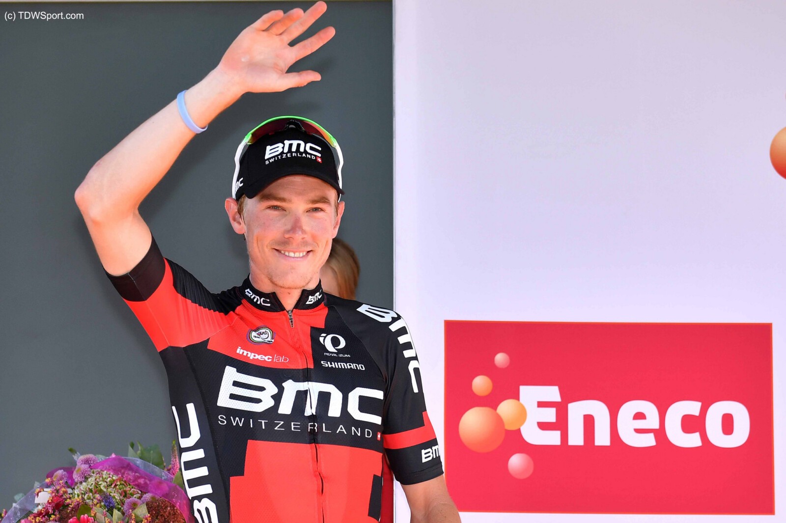 Calm and relaxed but not taking the likely win for granted, Chris Froome at the start of Stage 18 of the 2017 Tour de France. Image: Sirotti.