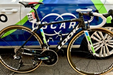 Richie Porte of BMC Racing Team speaks with reporters at the start of Stage 8 in Dole. Today's Stage 9 will be critical for Ritchie & the team's Tour. Image: Nat Bromhead.