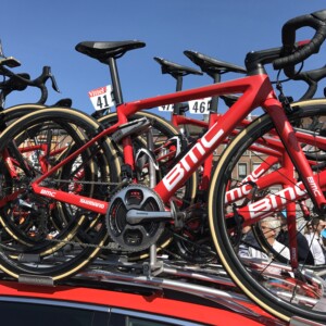 Richie Porte at the start of Stage 7 of the 2017 in Troyes, just 2 days before crashing out of the race. Image: Sirotti.