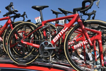 Richie Porte at the start of Stage 7 of the 2017 in Troyes, just 2 days before crashing out of the race. Image: Sirotti.