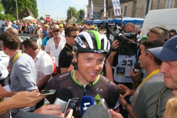 Marcel Kittel: Thrilled with his third sprint win of the 2017 Tour de France. Image: Nat Bromhead